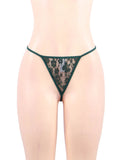 Black & Maroon & White & Green Delicate Lace Long Sleepwear Gown