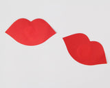 Red Lip Shaped Nipple Cover With Farawlaya