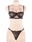 New High Quality Beautiful Lingerie Lace Bra Set With Steel ring