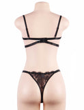 New High Quality Beautiful Lingerie Lace Bra Set With Steel ring