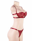 New High Quality Beautiful Lingerie Lace Bra Set With Steel ring