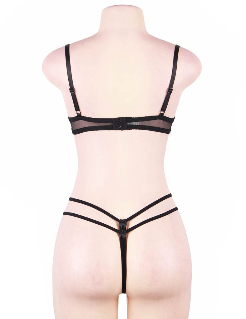 New Flower Embroidery Open Bra Set Egypt