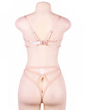 Elegant Embroidery Fashion Bra Set With Steel Ring