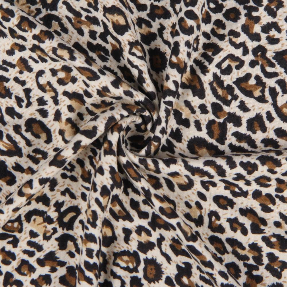 LEOPARD LONG SLEEVE NIGHTGOWN