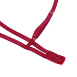 Red Delicate Flowers Lace Hollow Out Teddy With Underwire