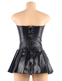 New Leather corset with dress