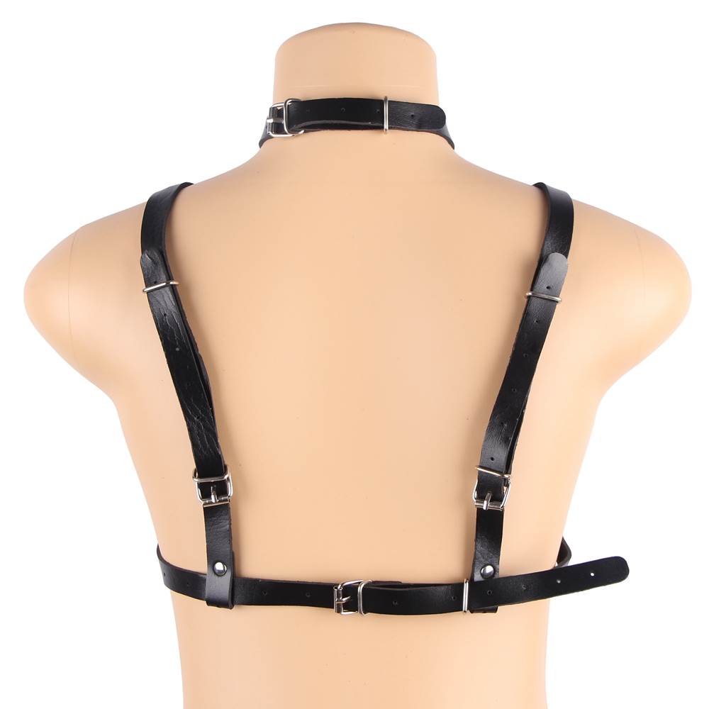 Leather Egypt Chest Harness Straps Waist Adjustable Gothic Straps Cage Bras Body Chain BDSM