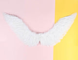 Angel Feather Wings Decoration White & Black Lace Sexy Bodysuit