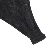 With Farawlaya Sexy Lace Sleeveless See-Through Backless Deep V-Neck Bodysuit With Stocking
