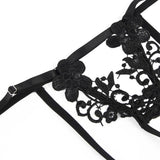 Plus Size Sexy 3pcs Red Embroidery Applique Bra Panty Set With Underwire Egypt