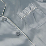 Long Sleeve Silk Pajamas Set Two Piece Set