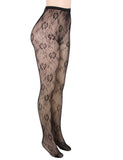 Black Sexy Floral Fishnet Pantyhose