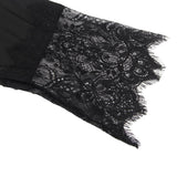 With Farawlaya Plus Size Silk Satin Lace Back Hollow Out Sexy Women Kimono Home