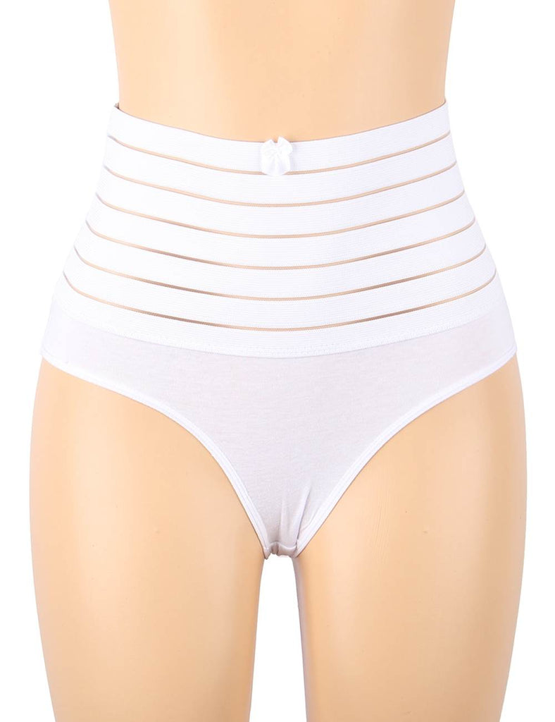 Black & White & Tan High-waisted Abdomen And Hip Shaping Corset Pants