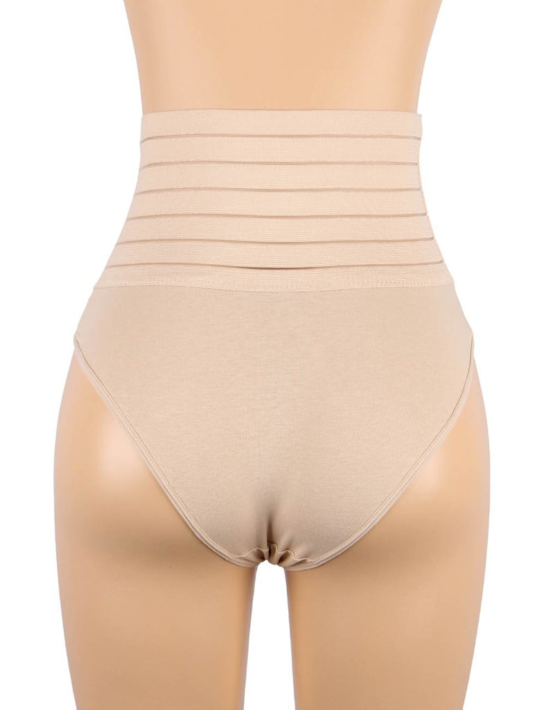 Black & White & Tan High-waisted Abdomen And Hip Shaping Corset Pants