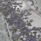 Exquisite Embroidery Mesh Bodysuit With Underwire