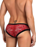 Sexy Red Lace Panty For Men