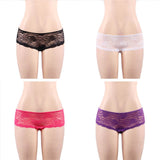 New Open Crotch Floral Lace Panty 4in1 Box