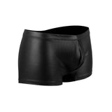 Black Leather Sexy Panty for Man