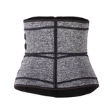 Zippered Double Belt 9 Steel Bones Neoprene Fitness Waist Trainer