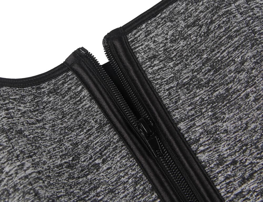 Zippered Double Belt 9 Steel Bones Neoprene Fitness Waist Trainer