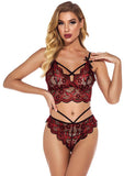 New High Quality Lace Cross Strap Decoration Sexy Bra Set With Farawlaya