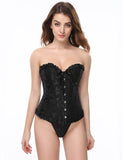 Online Sexy Silvery Floral Corset Top WITH FARAWLAYA