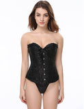 Online Sexy Silvery Floral Corset Top WITH FARAWLAYA