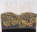 Elegant Embroidery Black Bodycon Fashion Dress