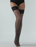 Black Fishnet Diamonds Long Stockings