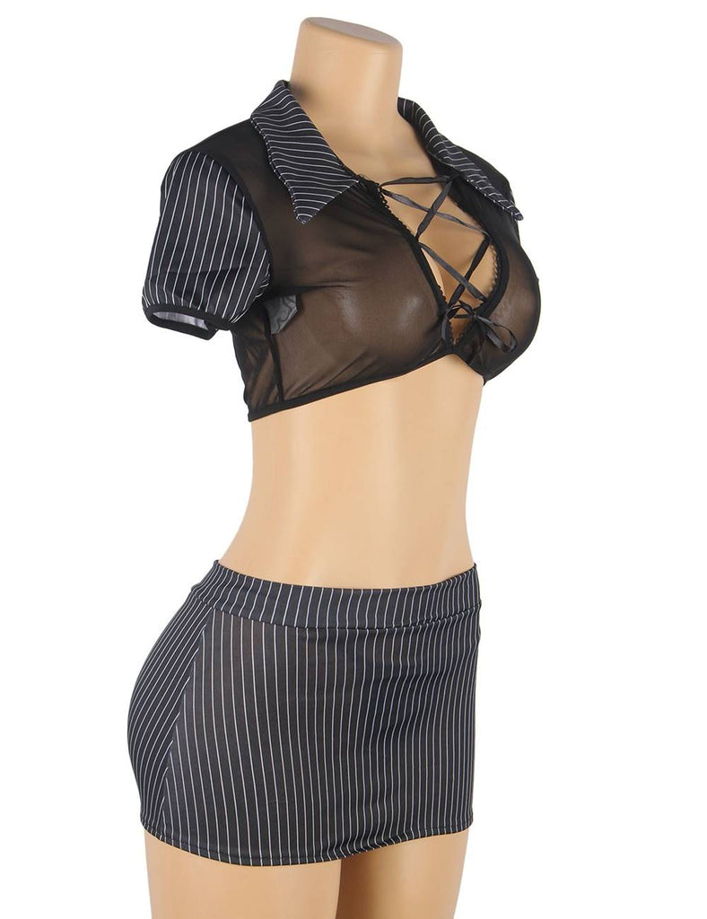 Sexy Enchanting Showing Buttocks Little Secretary Suit