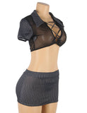 Sexy Enchanting Showing Buttocks Little Secretary Suit