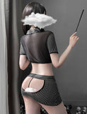 Sexy Enchanting Showing Buttocks Little Secretary Suit