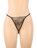 Elegant Black See-through Lace Exquisite Embroidery Sexy Babydoll