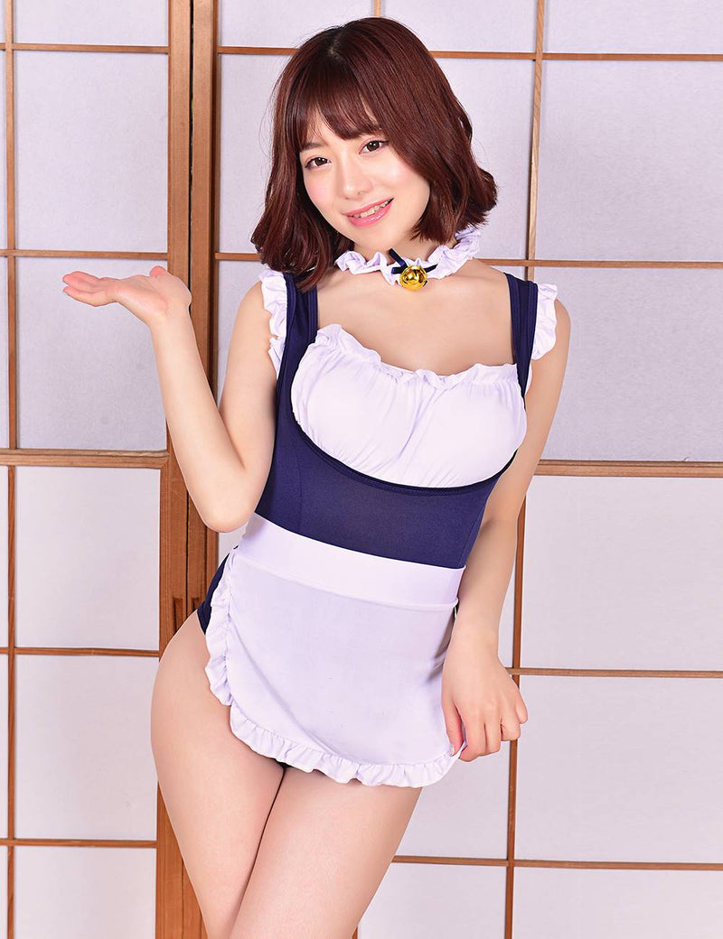 New Deep V Back Cross Design Crotch Open Sexy Cat Maid Suit