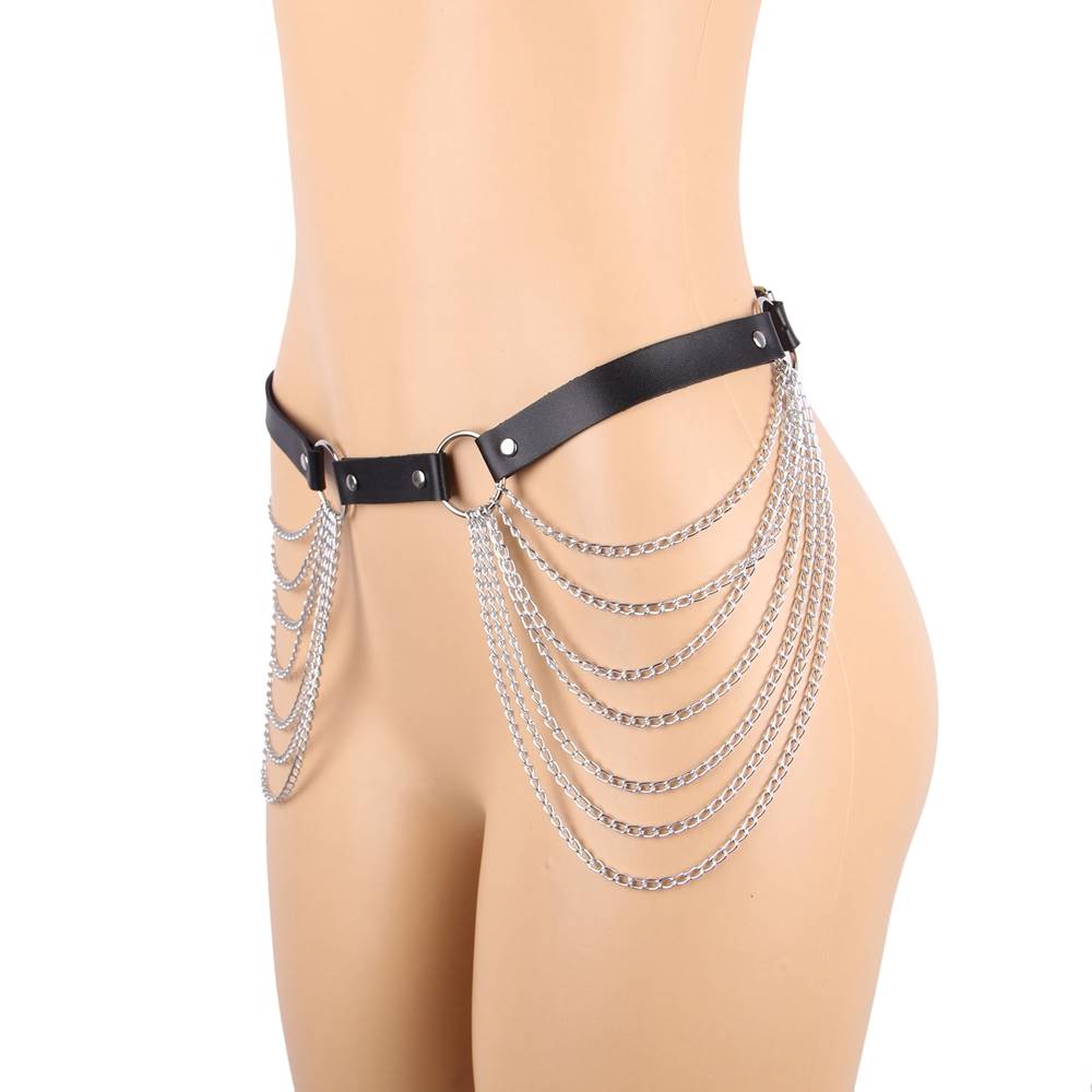 All-match trend metal tassel dark punk chain belt Egypt