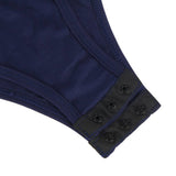 Deep V Back Cross Design Crotch Open Sexy Cat Maid Suit