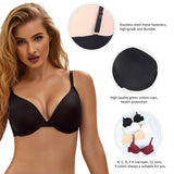 New White & Black & Beige & Wine Red High quality smooth basic comfort T-shirt bra