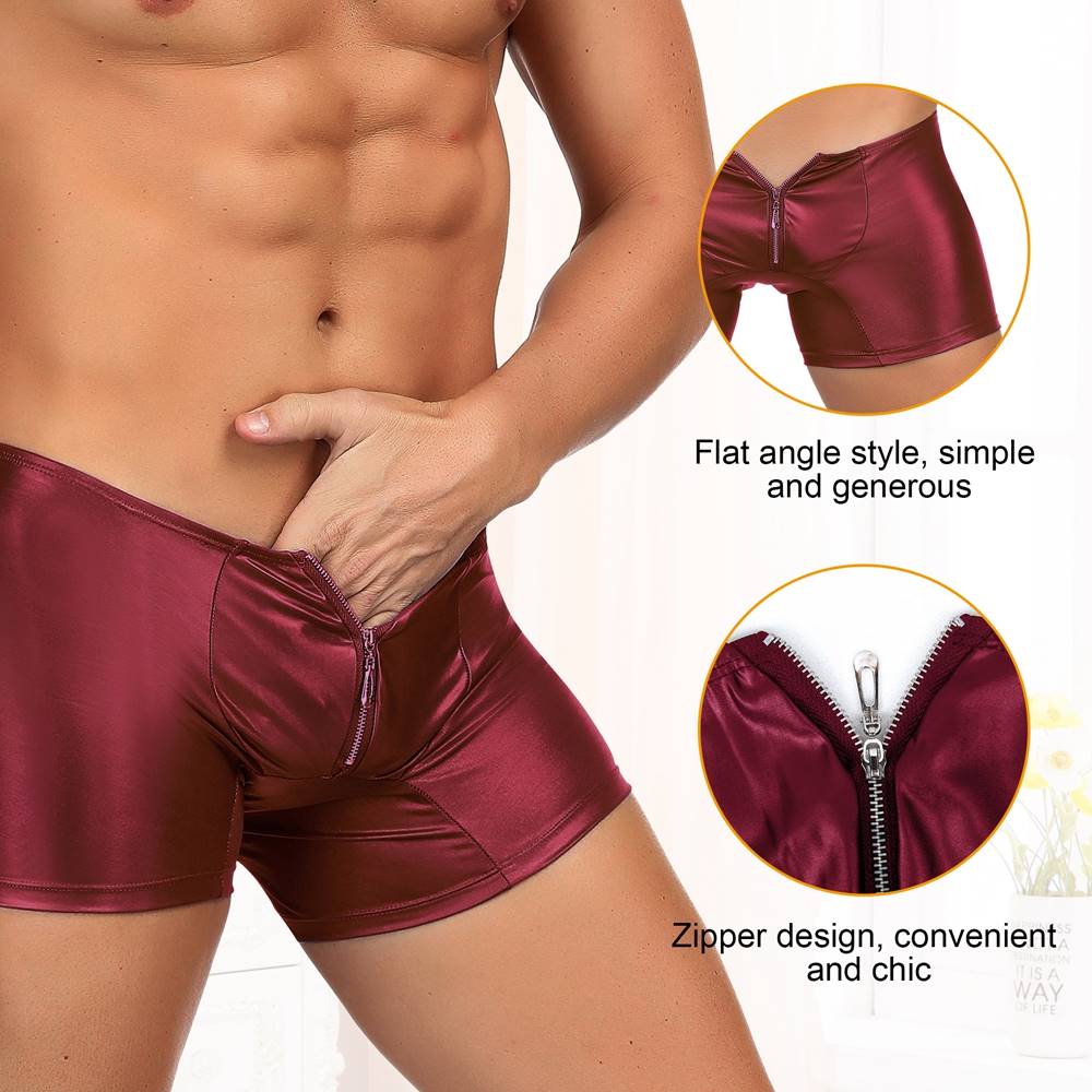 Men‘s Leather Pants With Exposed Hips With Farawlaya