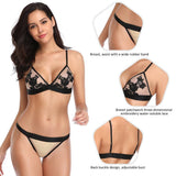 New Plus Size Elegant Embroidery Fashion Bra Set Egypt