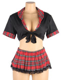 Copy of With Farawlaya Sexy uniform high-quality student pleated skirt college style cosply suit