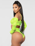 With Farawlaya See-through sexy women‘s full lace high stretch bra panty set with sleeves