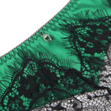 Eyelash Lace Garter Plus Size Egypt Bra Set With Underwire