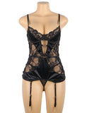 Delicate lace Stitching Exquisite metal buckle Gartered Lingerie With Underwire Egypt