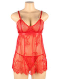 High Quality Elegant Black Lace Sexy Babydoll