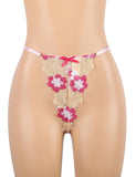Floral Embroidery Underwire Garter Lingerie Egypt Set