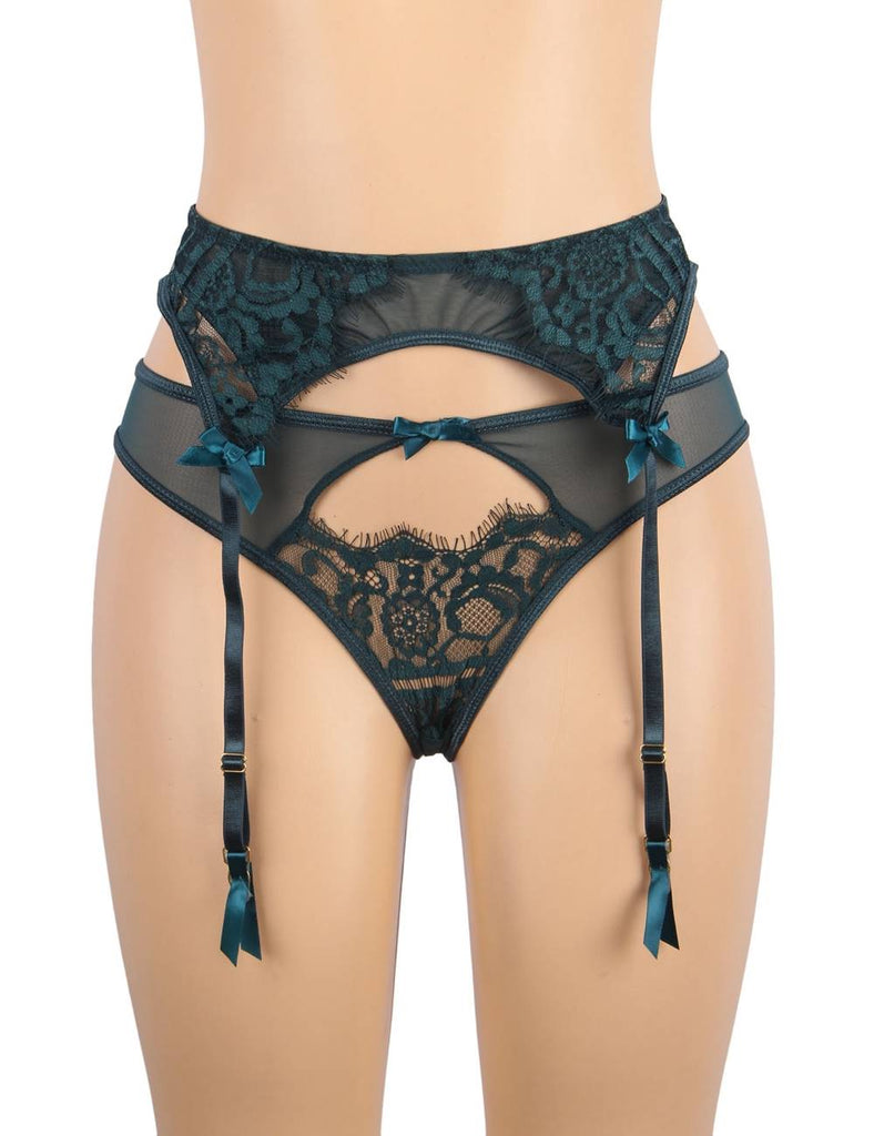 Sexy Transparent Lace Garter Panty