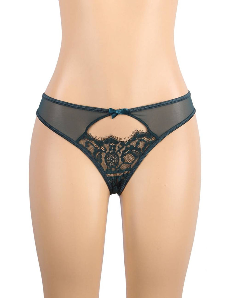 Sexy Transparent Lace Garter Panty