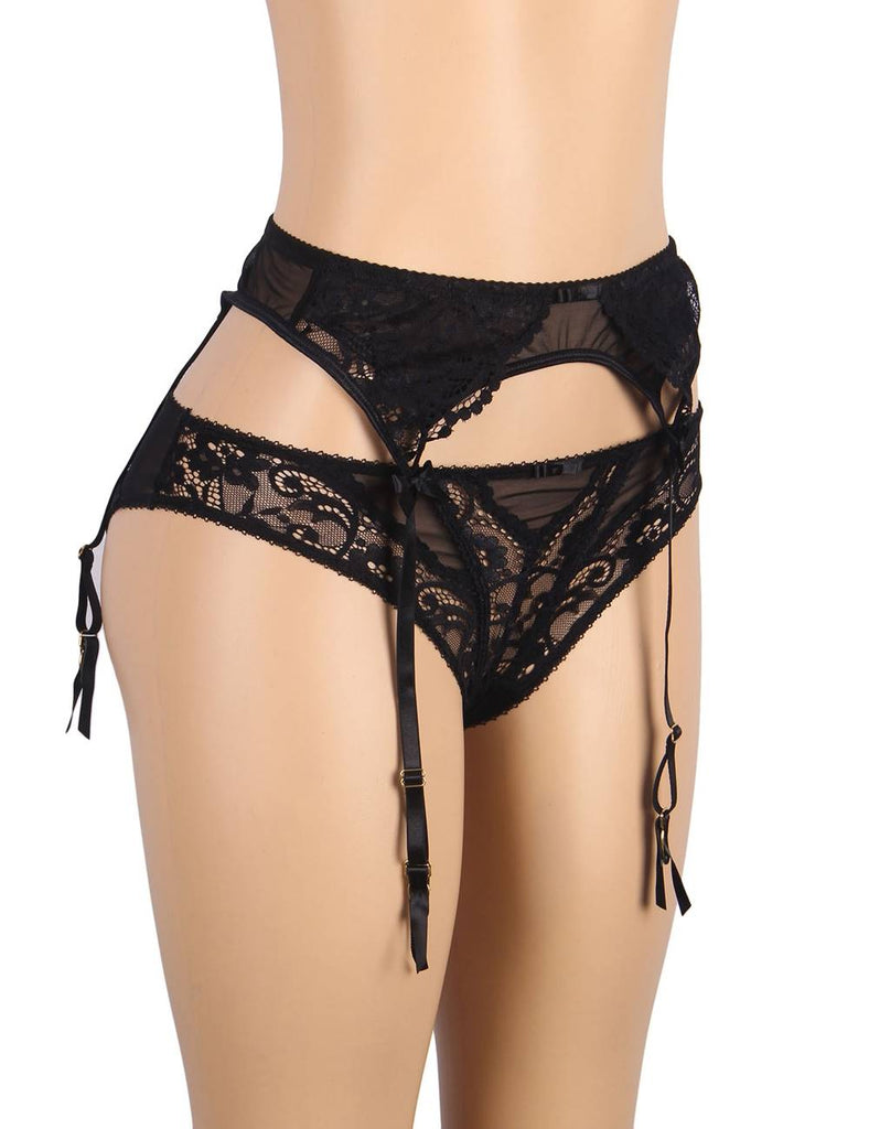 Sexy Exquisite Lace Plus Size Garter Panty
