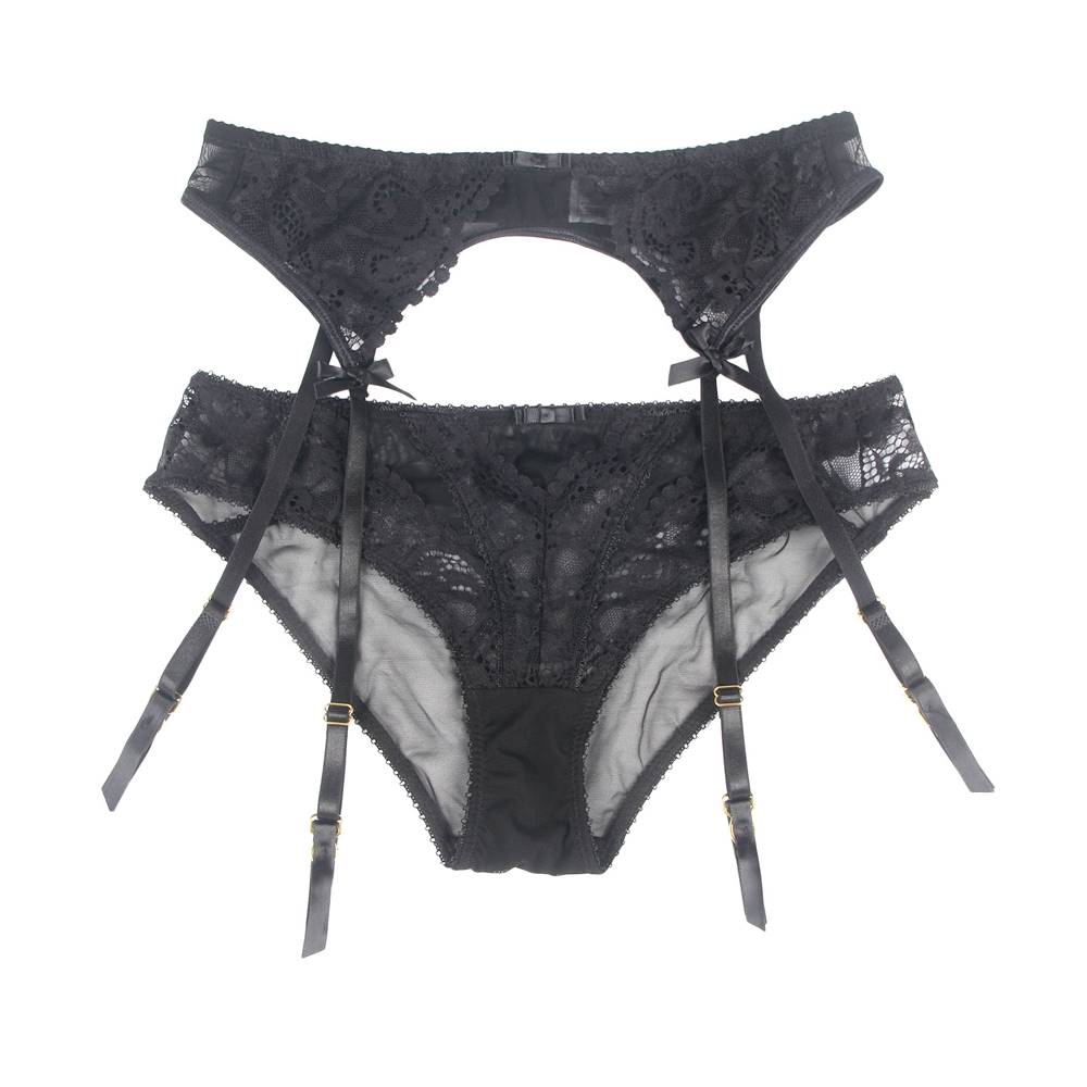 Sexy Exquisite Lace Plus Size Garter Panty